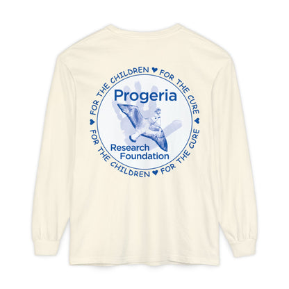 Progeria Research Foundation Long Sleeve T‑Shirt — For the Children / For the Cure
