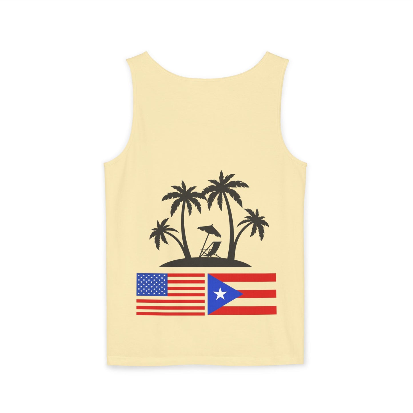 Puerto Rico USA Flag Palm Tank Top – Beach Vibe