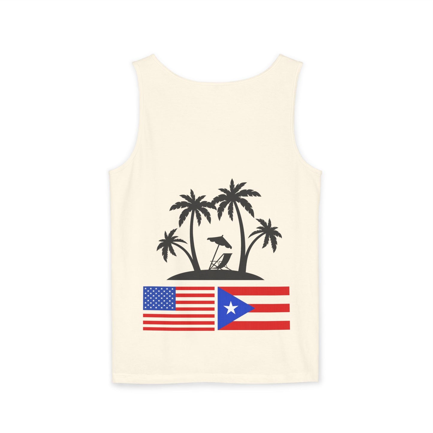 Puerto Rico USA Flag Palm Tank Top – Beach Vibe