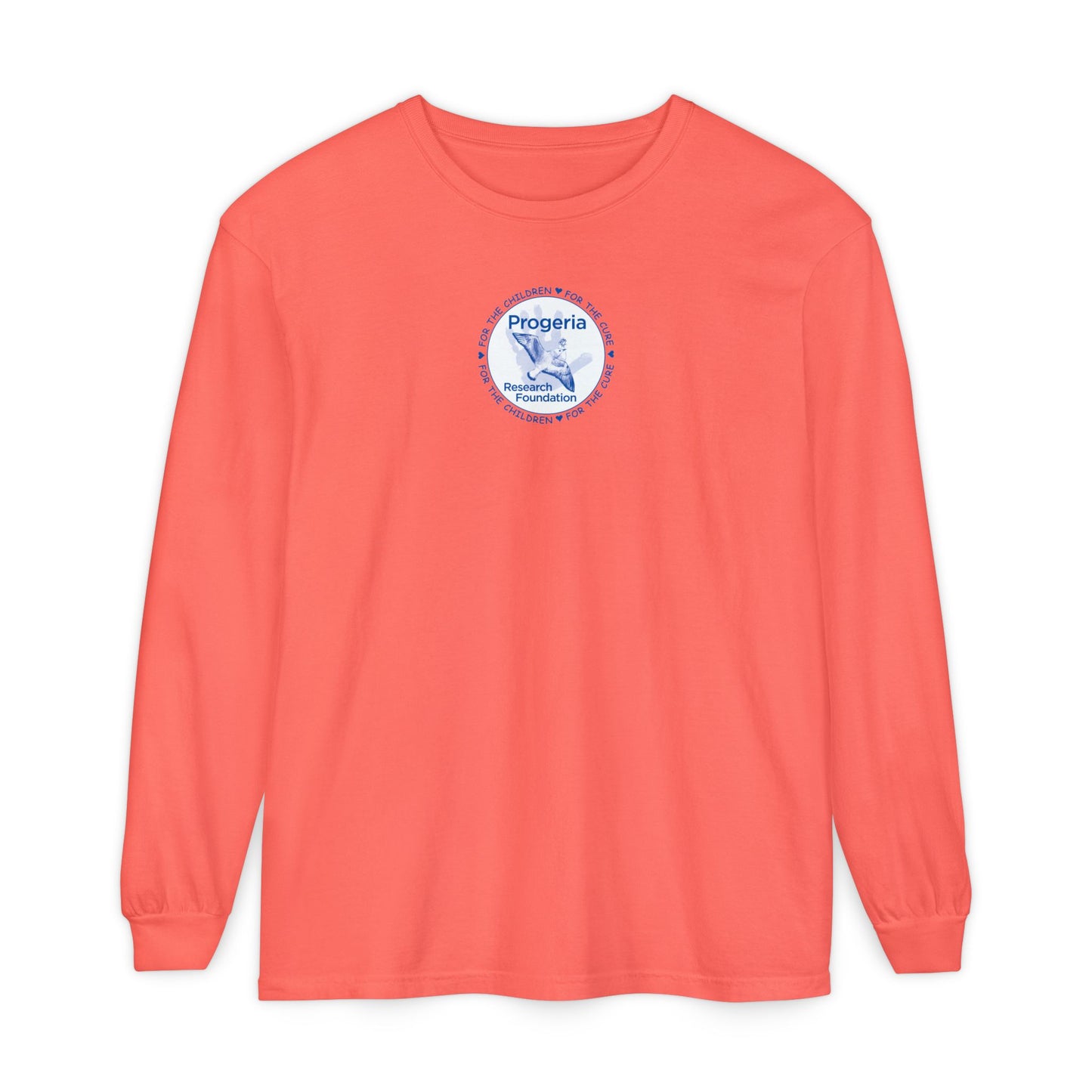 Progeria Research Foundation Long Sleeve T‑Shirt — For the Children / For the Cure