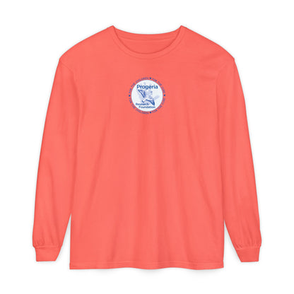 Progeria Research Foundation Long Sleeve T‑Shirt — For the Children / For the Cure