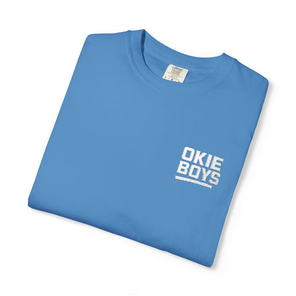 Okie Baby White Pocket T-Shirt — Cute Oklahoma Baby Graphic Tee