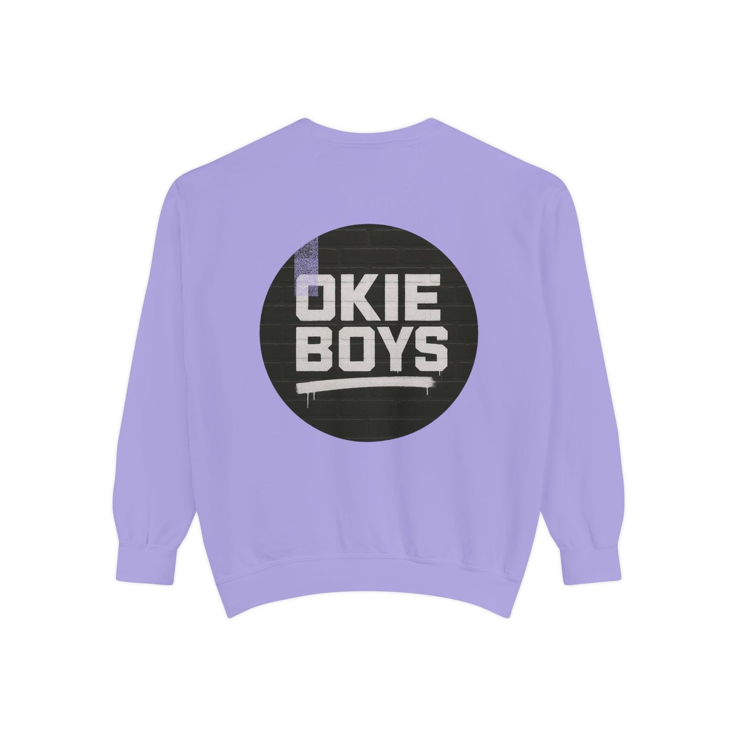 Okie Boys Graphic Sweatshirt — Vintage Distressed Logo Crewneck