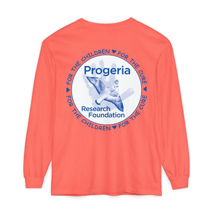 Progeria Research Foundation Long Sleeve T‑Shirt — For the Children / For the Cure