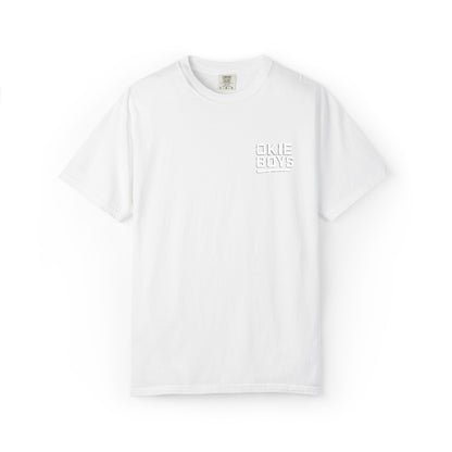 Okie Baby White Pocket T-Shirt — Cute Oklahoma Baby Graphic Tee