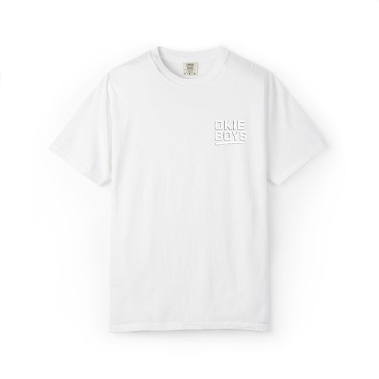 Okie Baby White Pocket T-Shirt — Cute Oklahoma Baby Graphic Tee