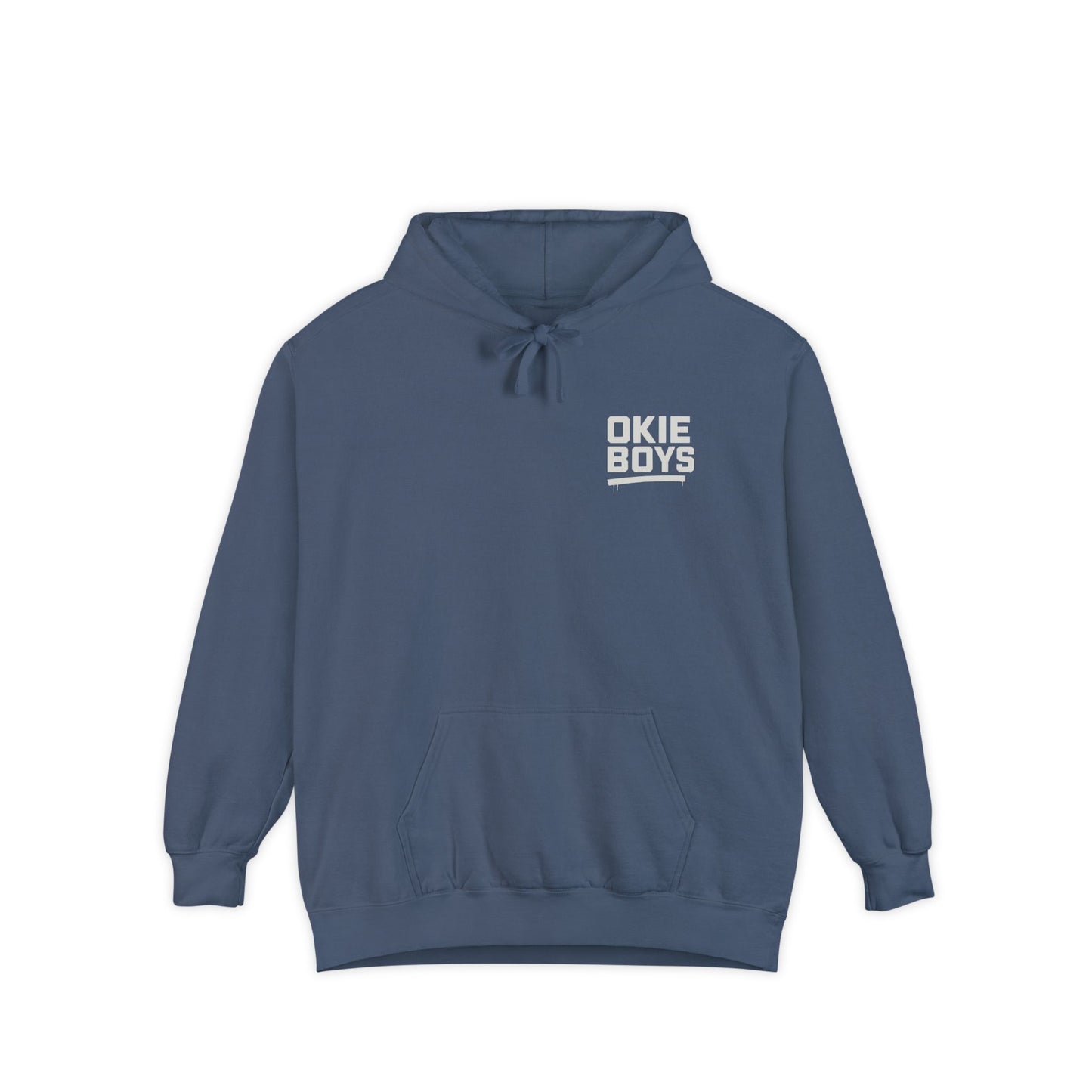 OKIE BOYS Palm Tree Surf Hoodie — Graphic Beach Back Print