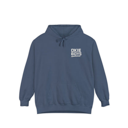 OKIE BOYS Palm Tree Surf Hoodie — Graphic Beach Back Print