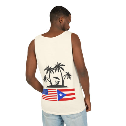 Puerto Rico USA Flag Palm Tank Top – Beach Vibe