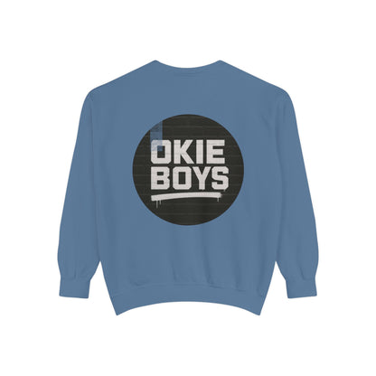 Okie Boys Graphic Sweatshirt — Vintage Distressed Logo Crewneck