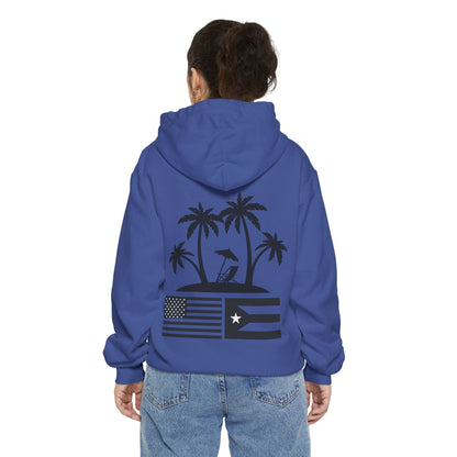 OKIE BOYS Palm Tree Surf Hoodie — Graphic Beach Back Print