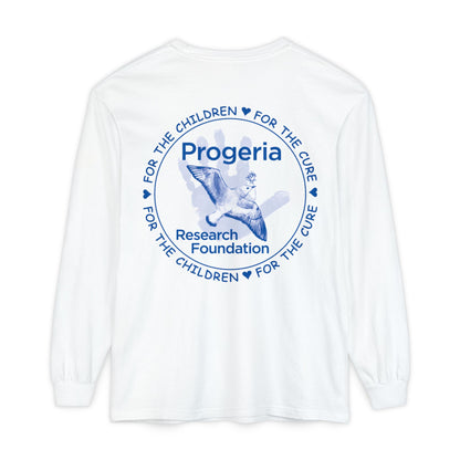Progeria Research Foundation Long Sleeve T‑Shirt — For the Children / For the Cure