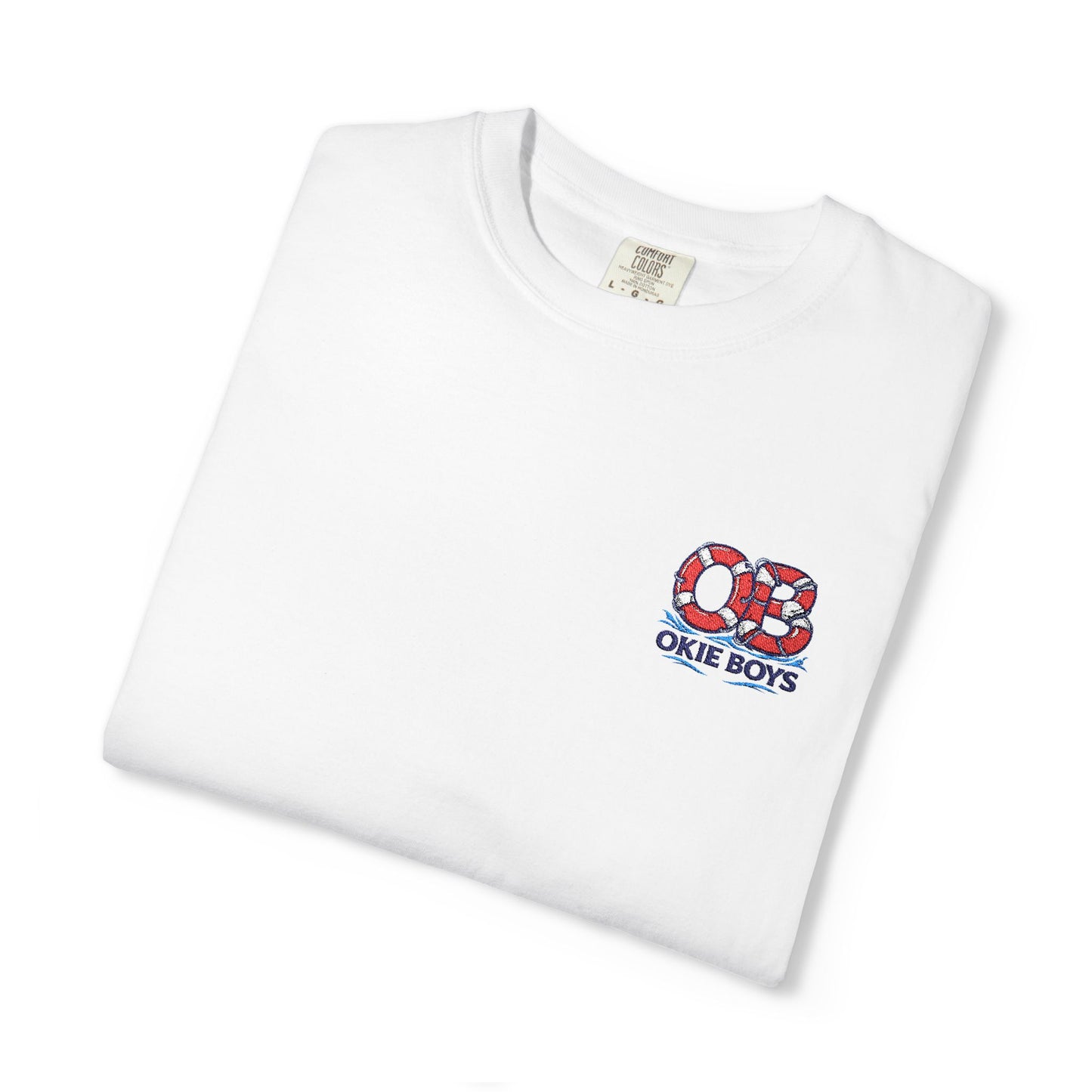 Patriotic Floral 82 T-Shirt — Red White Blue '82 Floral Print Chest Tee
