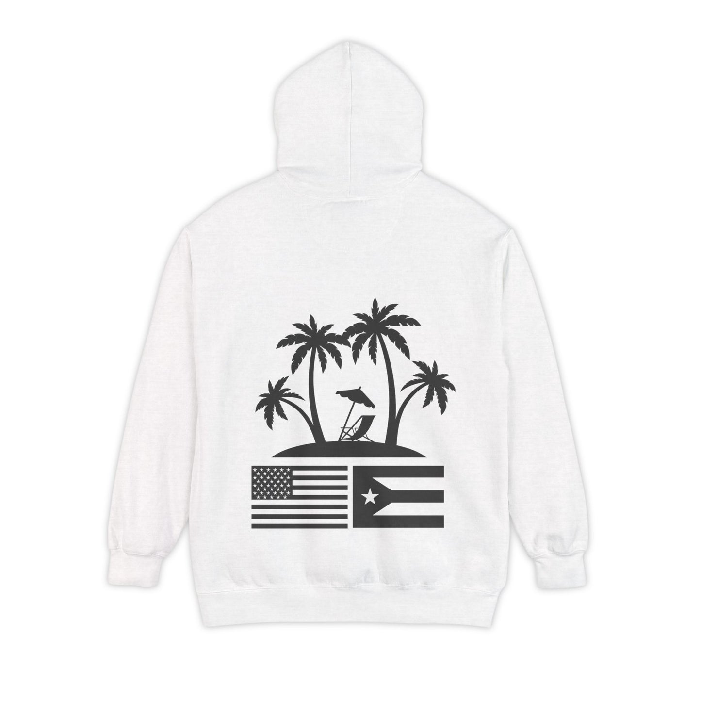 OKIE BOYS Palm Tree Surf Hoodie — Graphic Beach Back Print
