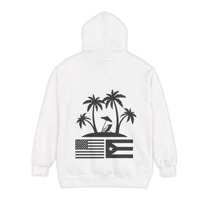 OKIE BOYS Palm Tree Surf Hoodie — Graphic Beach Back Print