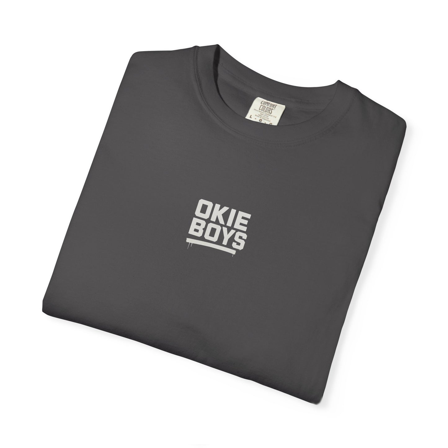 Okie Boys Graphic T-Shirt — 'OKIE BOYS' Front & Back Casual Tee