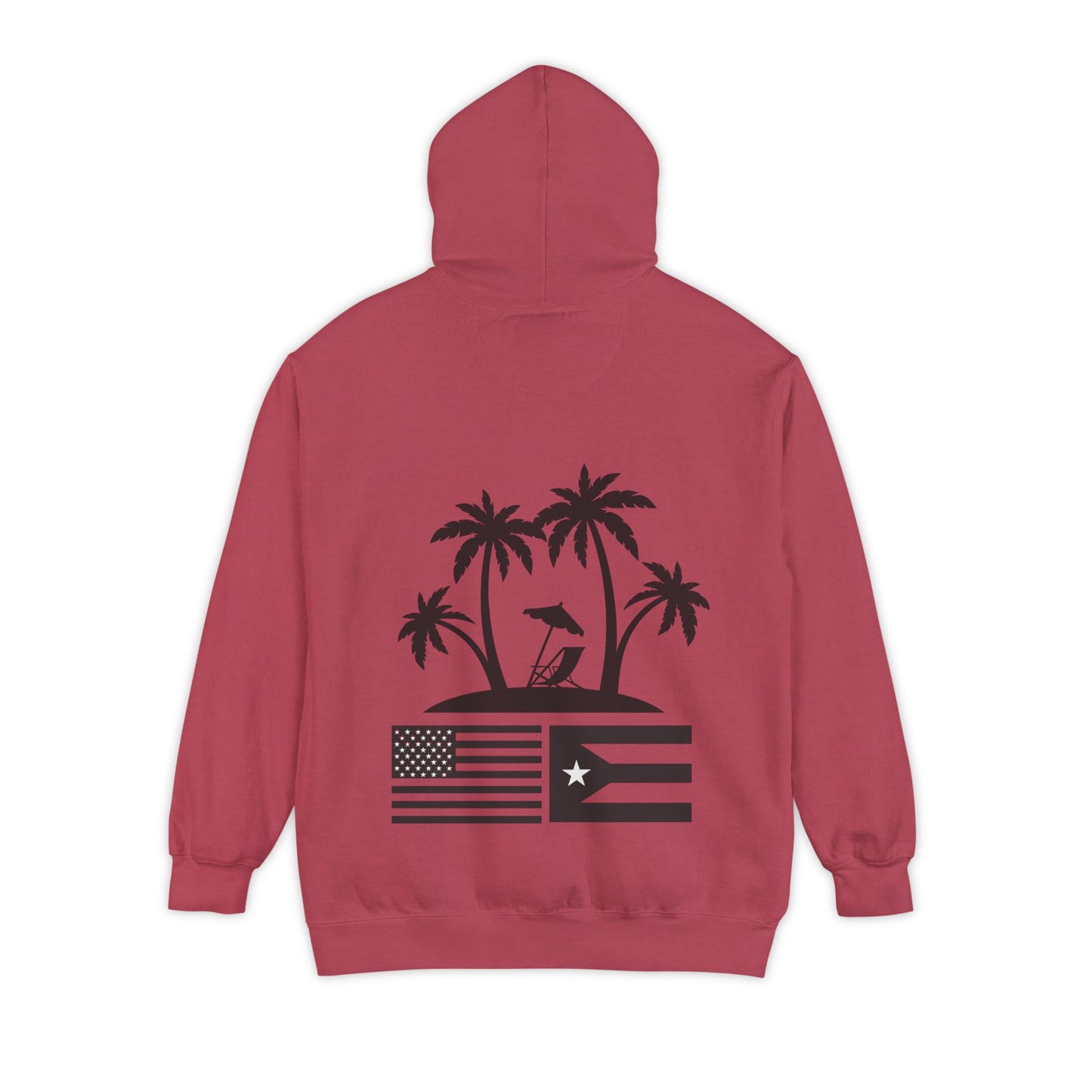 OKIE BOYS Palm Tree Surf Hoodie — Graphic Beach Back Print