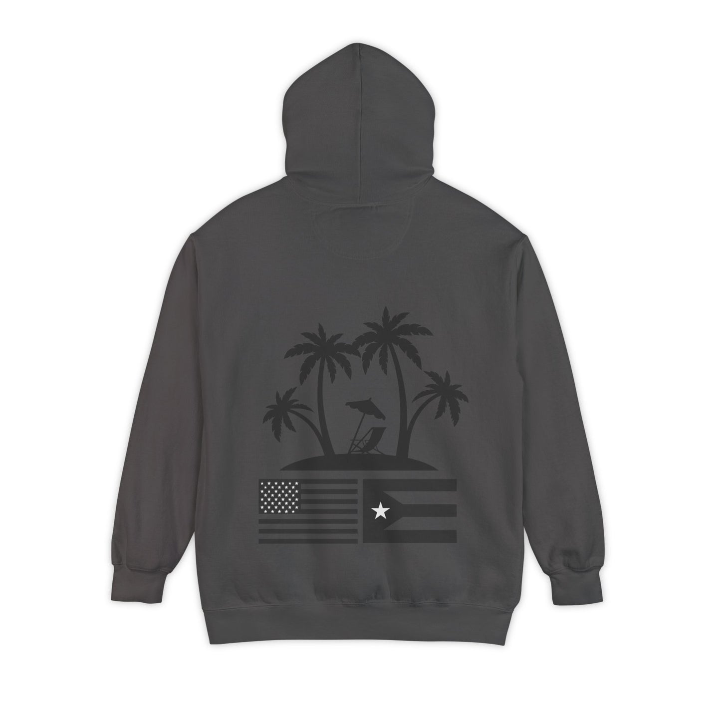OKIE BOYS Palm Tree Surf Hoodie — Graphic Beach Back Print