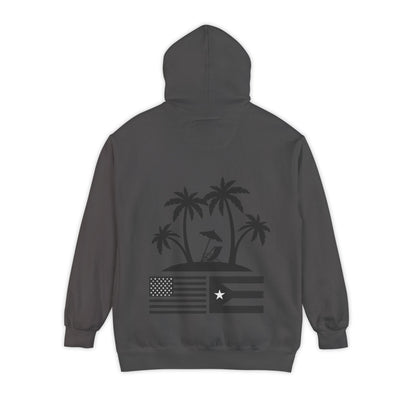 OKIE BOYS Palm Tree Surf Hoodie — Graphic Beach Back Print