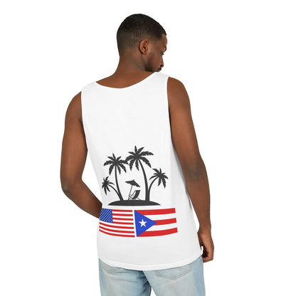 Puerto Rico USA Flag Palm Tank Top – Beach Vibe