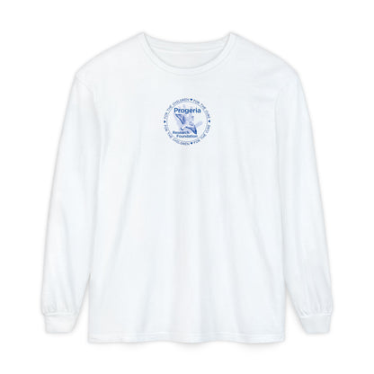 Progeria Research Foundation Long Sleeve T‑Shirt — For the Children / For the Cure