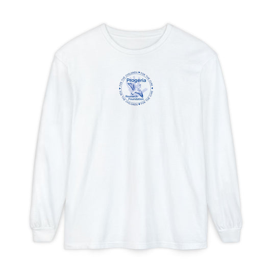 Progeria Research Foundation Long Sleeve T‑Shirt — For the Children / For the Cure