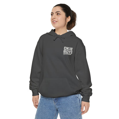 OKIE BOYS Palm Tree Surf Hoodie — Graphic Beach Back Print