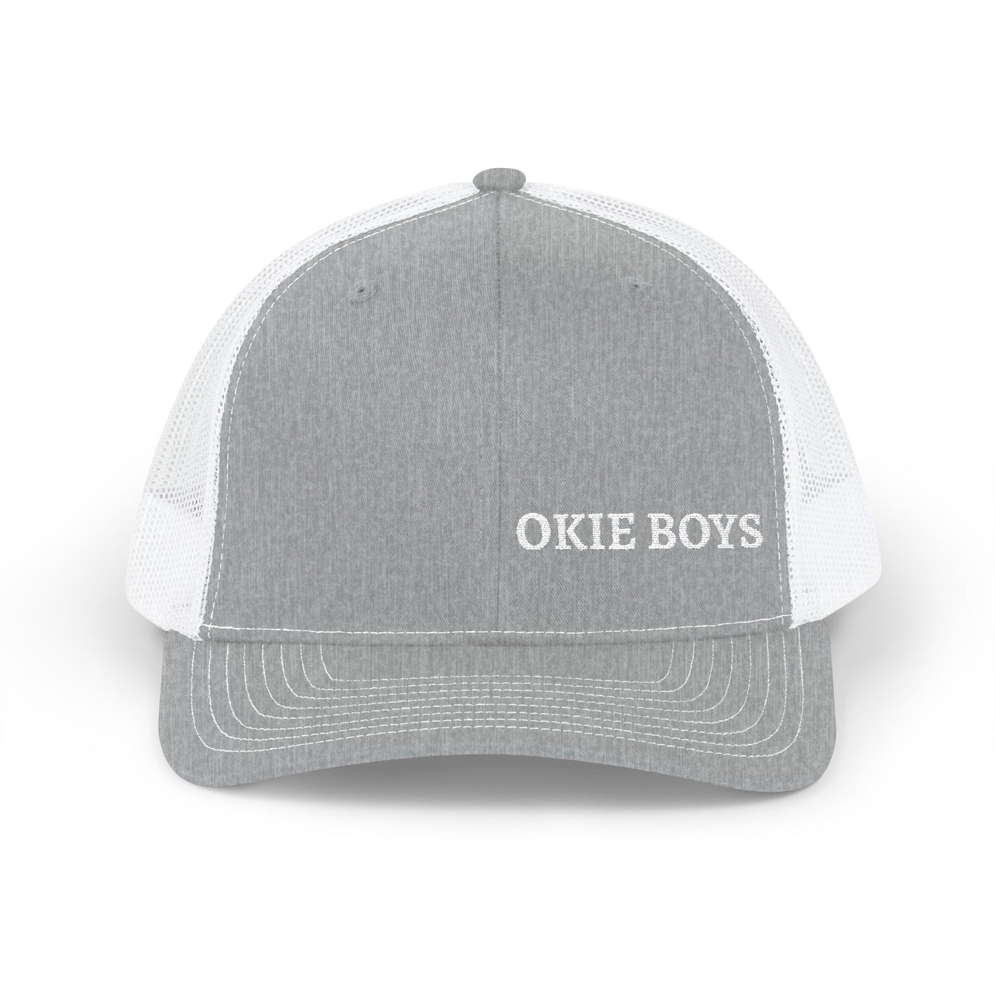 Embroidered "OKIE BOYS" Trucker Hat – Snapback Mesh Baseball Cap