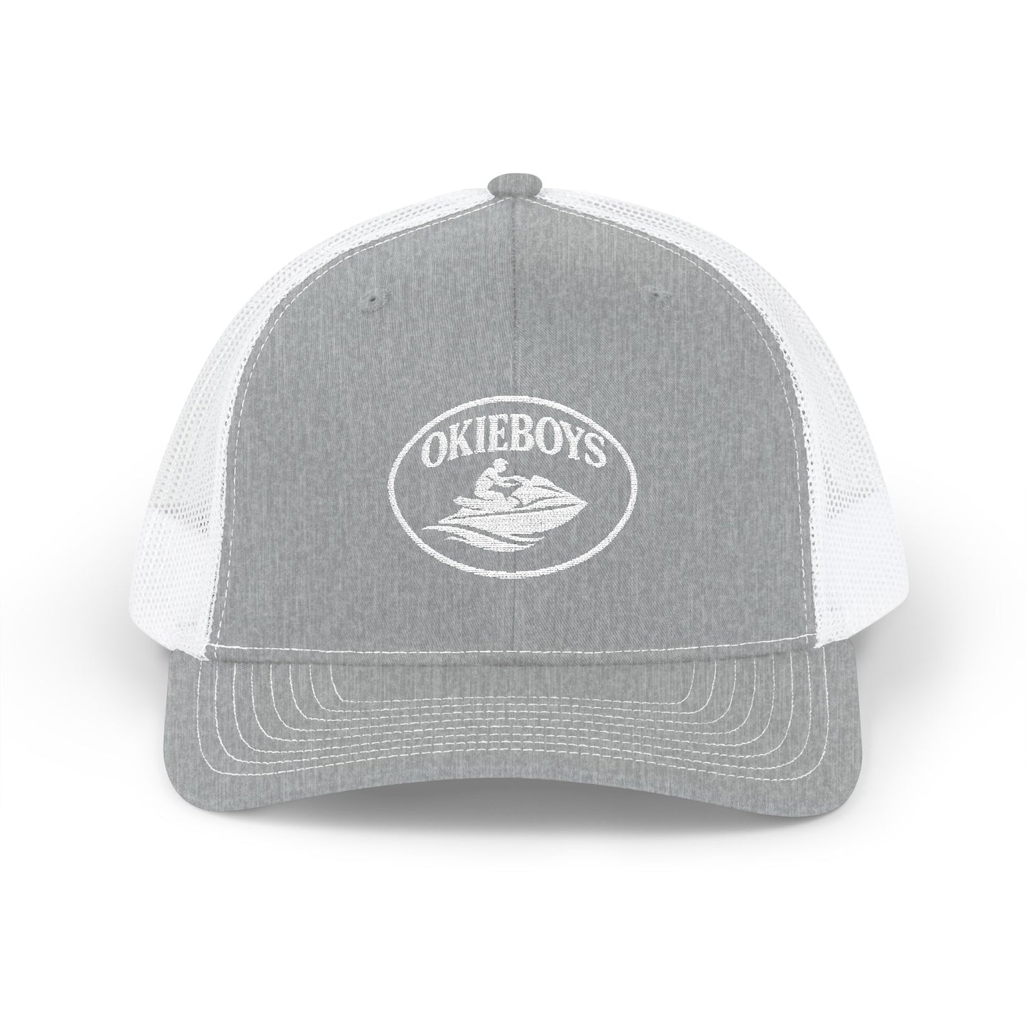 Trucker Cap — "Okieboys" Embroidered Fishing Logo Snapback