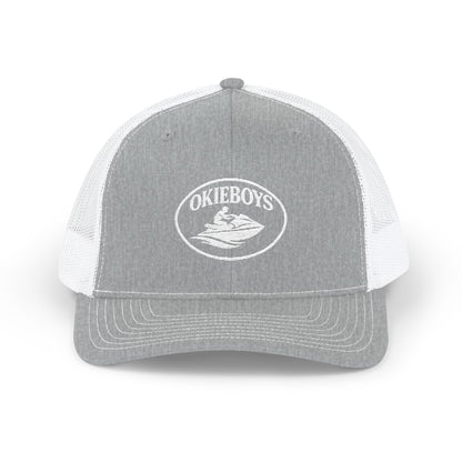 Trucker Cap — "Okieboys" Embroidered Fishing Logo Snapback