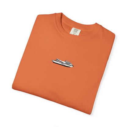T-Shirt — Minimal Caribbean Islands Map Tee (front jet ski)