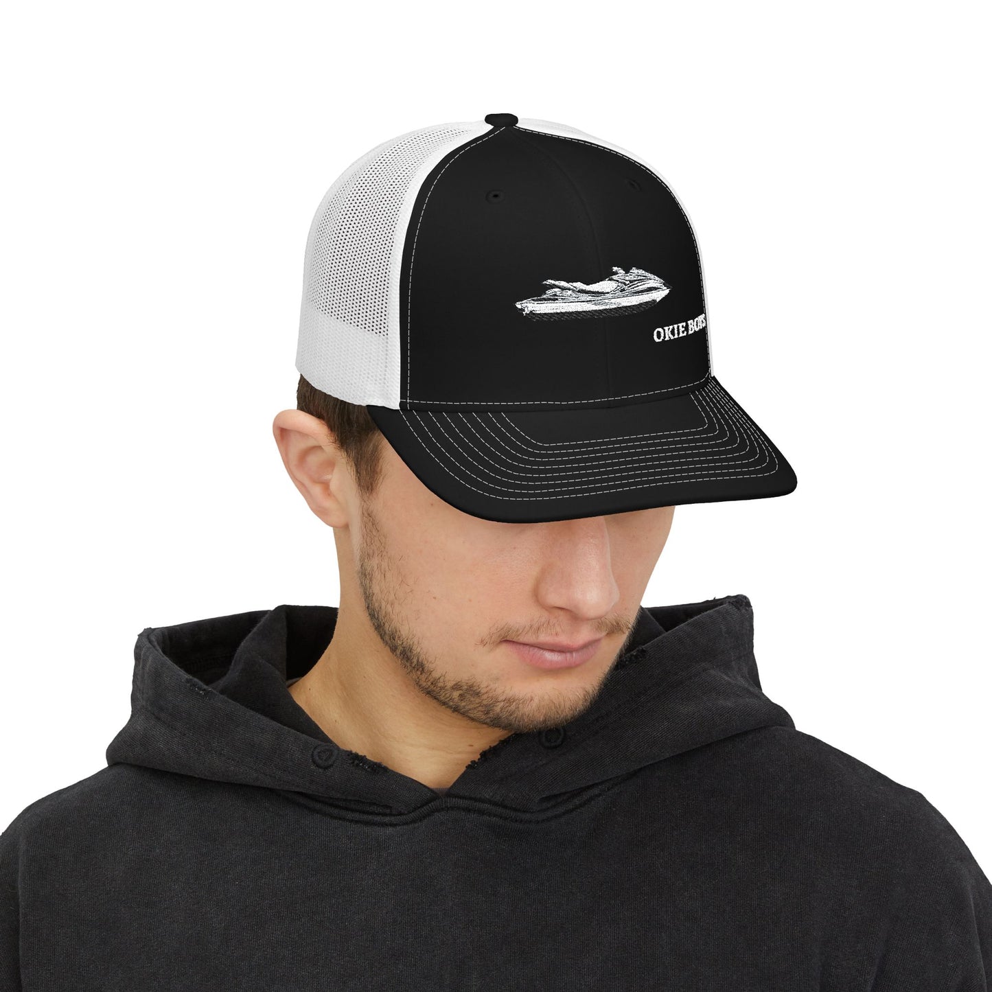 Trucker Cap — 'Okie Boys' Jet Ski Embroidered Snapback