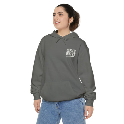 OKIE BOYS Palm Tree Surf Hoodie — Graphic Beach Back Print