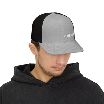 Embroidered "OKIE BOYS" Trucker Hat – Snapback Mesh Baseball Cap