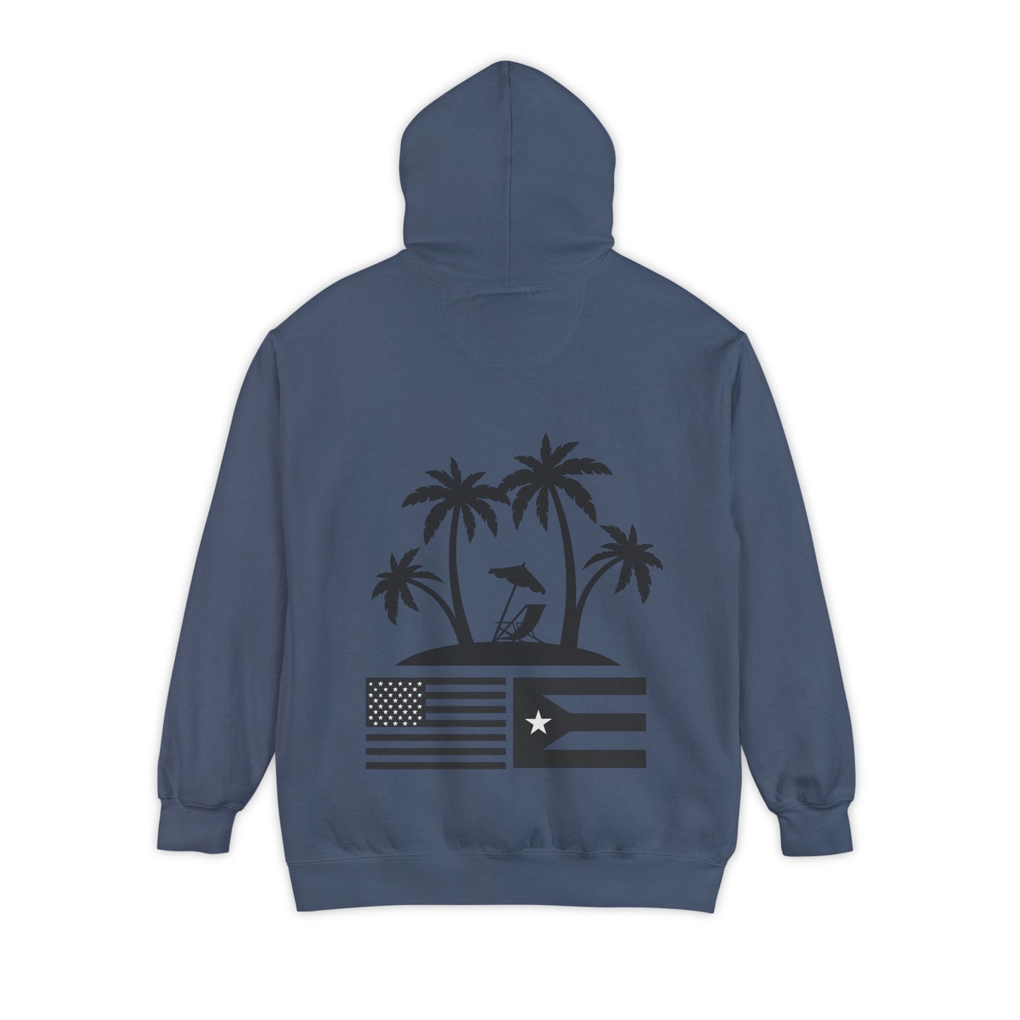 OKIE BOYS Palm Tree Surf Hoodie — Graphic Beach Back Print