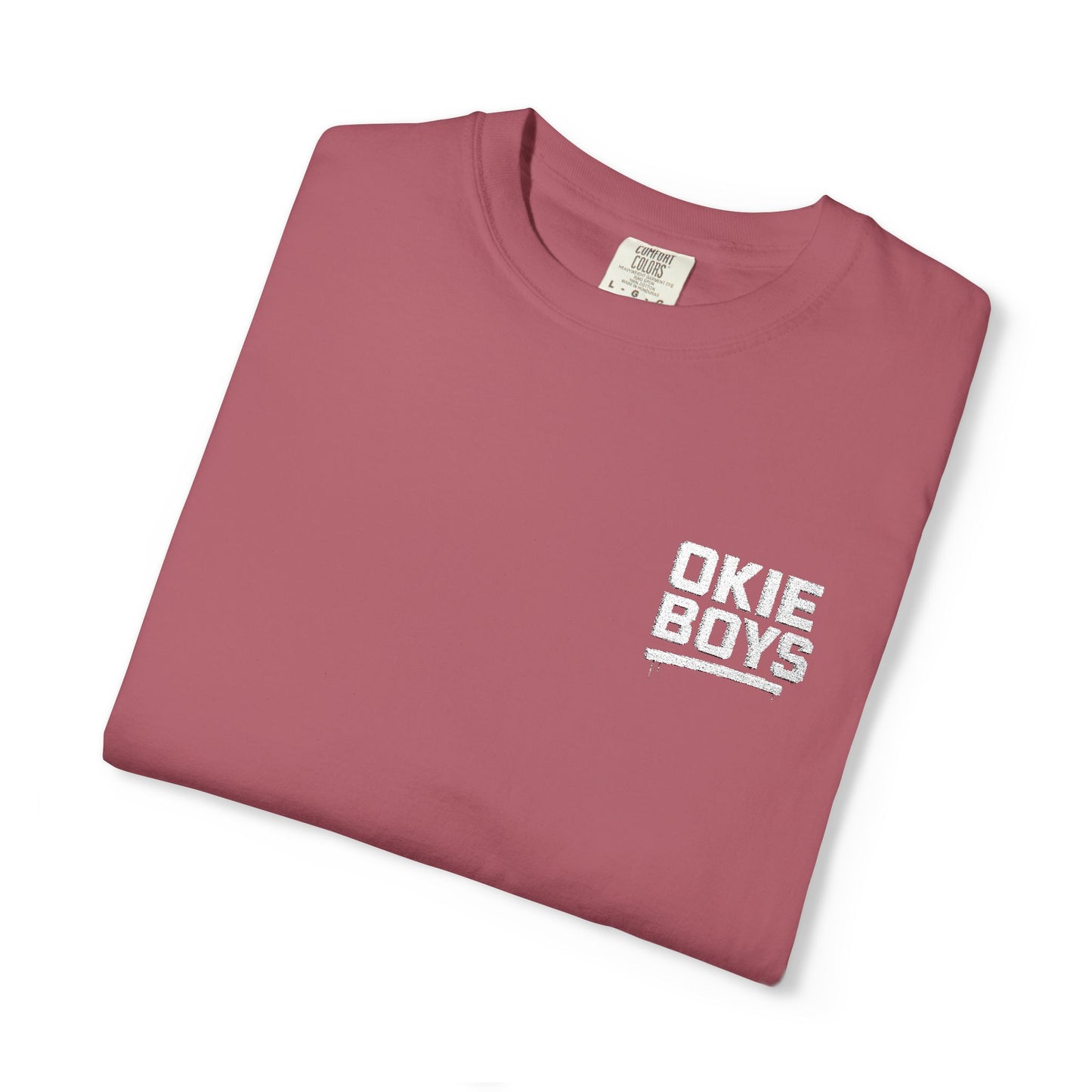 Okie Baby White Pocket T-Shirt — Cute Oklahoma Baby Graphic Tee