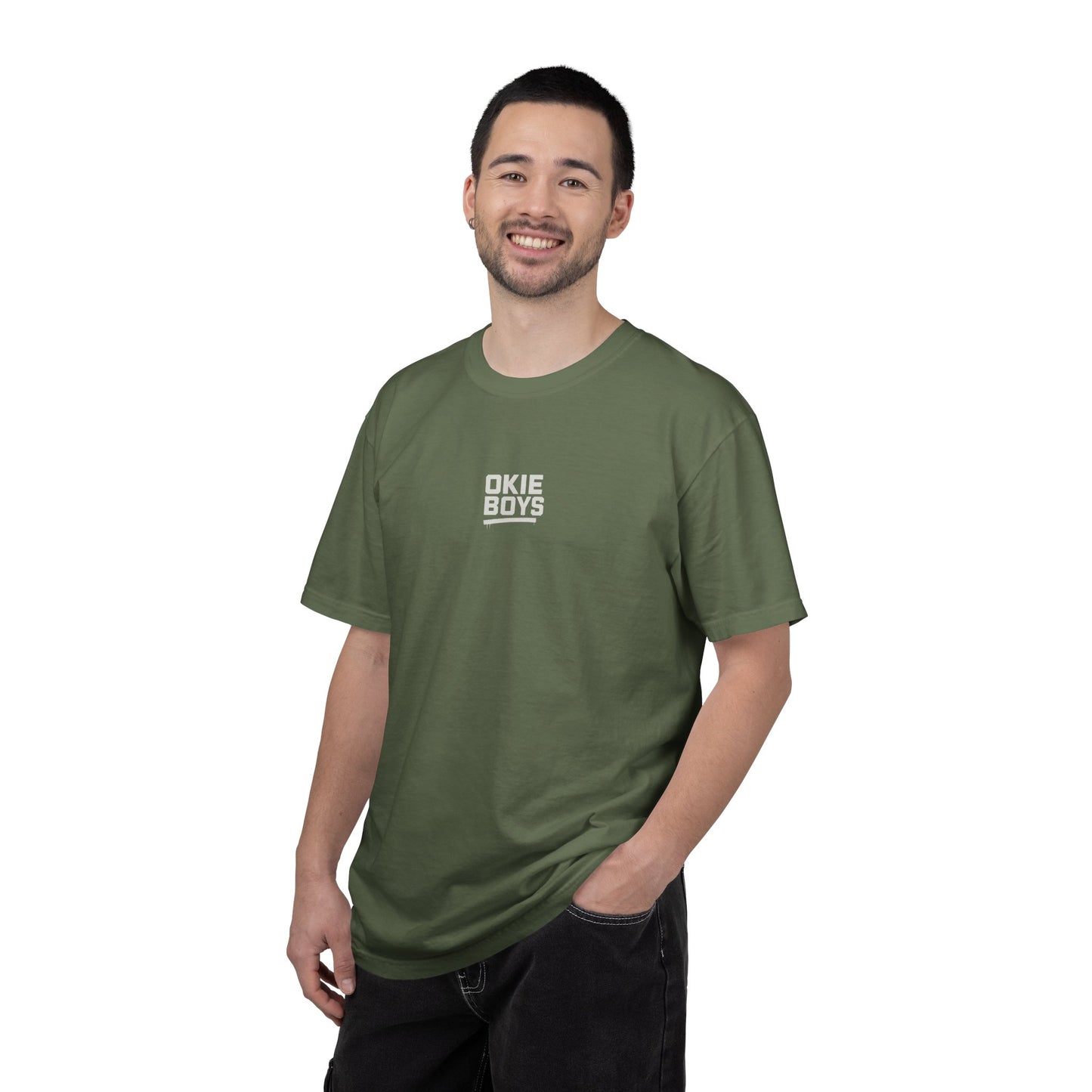 Okie Boys Graphic T-Shirt — 'OKIE BOYS' Front & Back Casual Tee