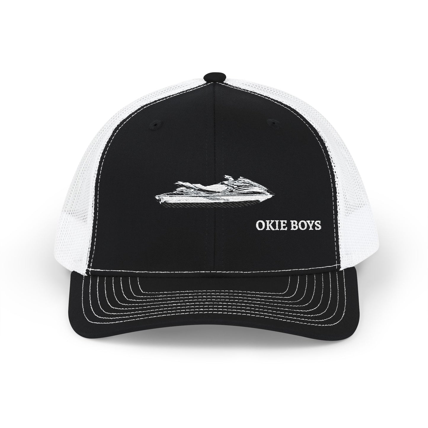 Trucker Cap — 'Okie Boys' Jet Ski Embroidered Snapback
