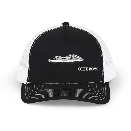 Trucker Cap — 'Okie Boys' Jet Ski Embroidered Snapback
