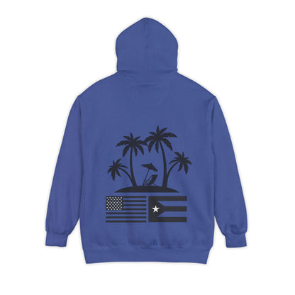 OKIE BOYS Palm Tree Surf Hoodie — Graphic Beach Back Print