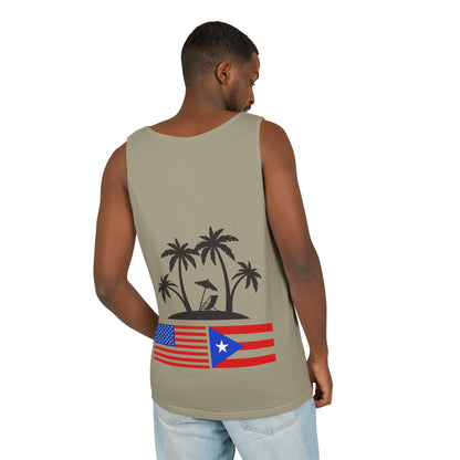 Puerto Rico USA Flag Palm Tank Top – Beach Vibe