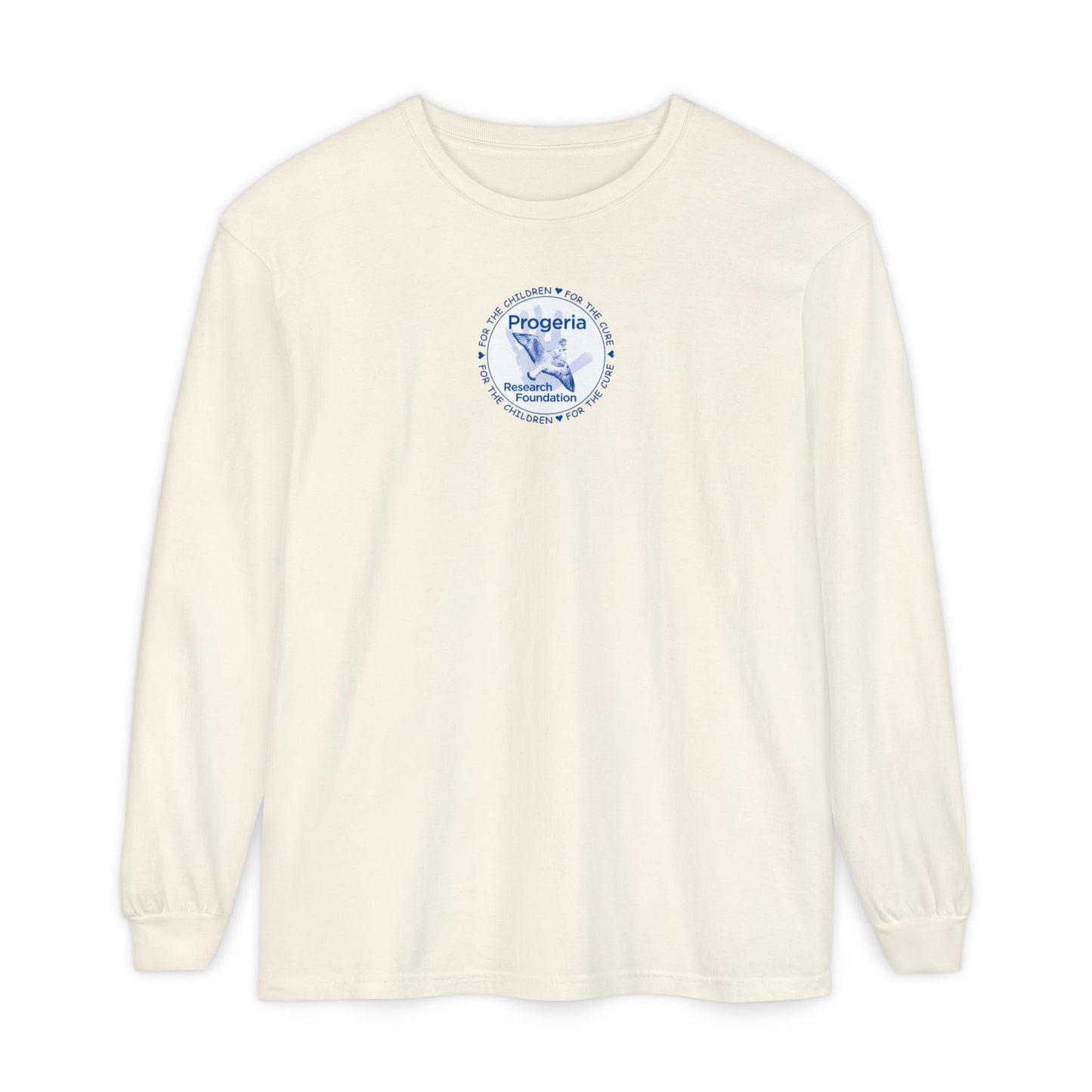 Progeria Research Foundation Long Sleeve T‑Shirt — For the Children / For the Cure