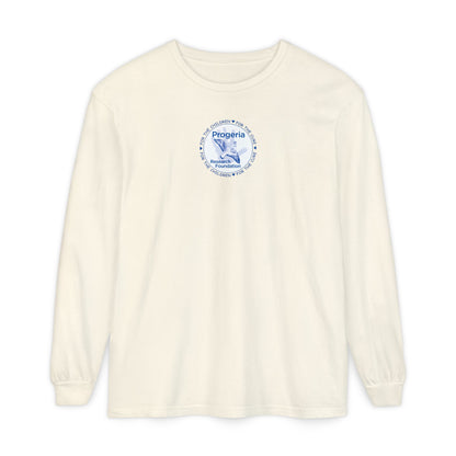 Progeria Research Foundation Long Sleeve T‑Shirt — For the Children / For the Cure