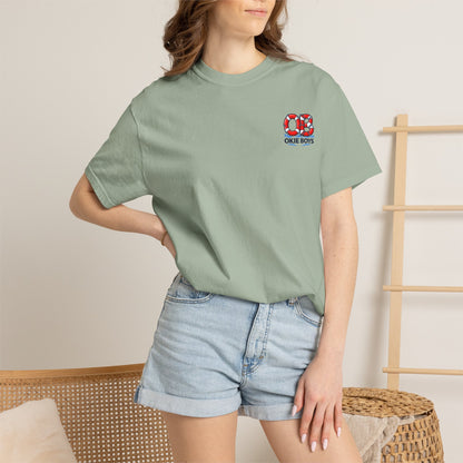 T-Shirt — "OKie Boys" Lifebuoy Graphic Tee (Nautical Beach Vibe)
