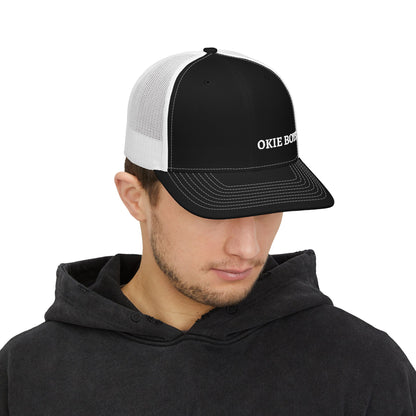 Embroidered "OKIE BOYS" Trucker Hat – Snapback Mesh Baseball Cap