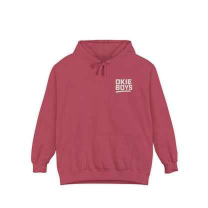 OKIE BOYS Palm Tree Surf Hoodie — Graphic Beach Back Print