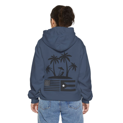 OKIE BOYS Palm Tree Surf Hoodie — Graphic Beach Back Print