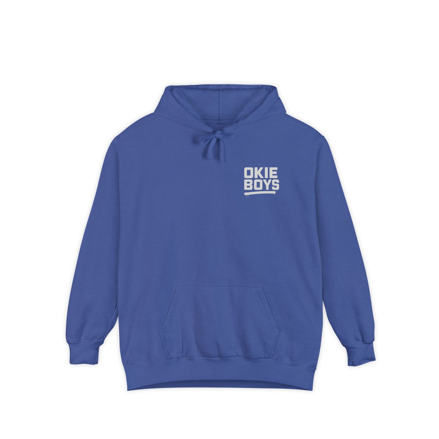 OKIE BOYS Palm Tree Surf Hoodie — Graphic Beach Back Print