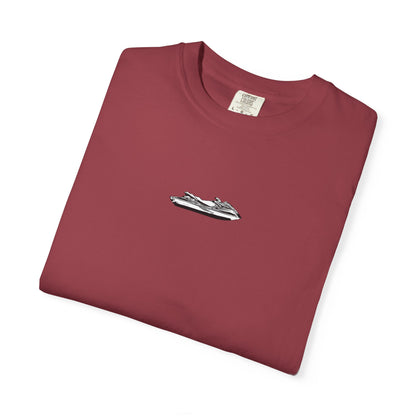 T-Shirt — Minimal Caribbean Islands Map Tee (front jet ski)