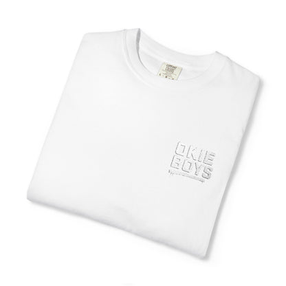 Okie Baby White Pocket T-Shirt — Cute Oklahoma Baby Graphic Tee
